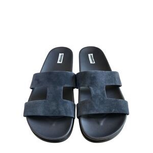 Haven Suede Cutout Slides NEW